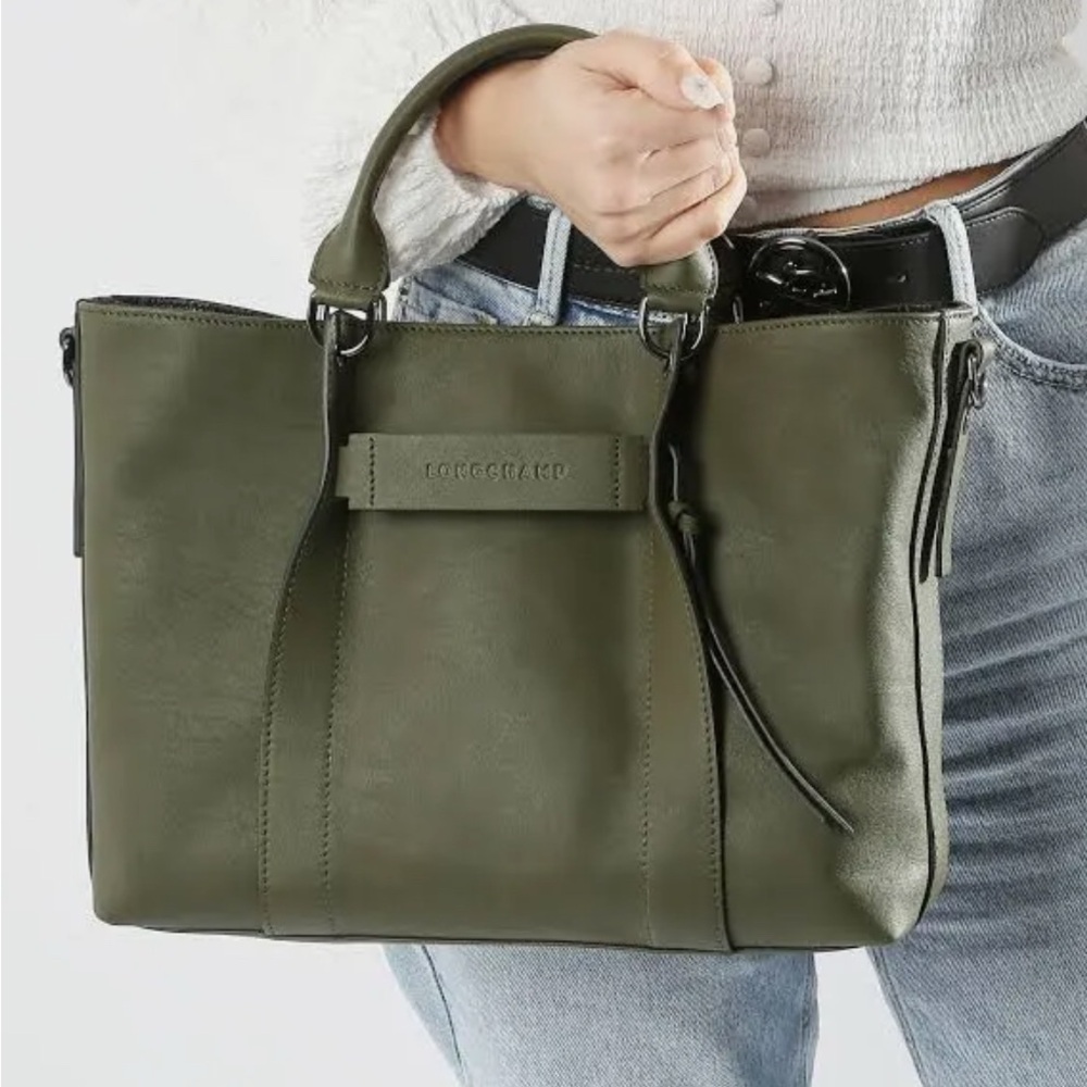 Longchamp 3D Medium Leather Crossbody Handbag